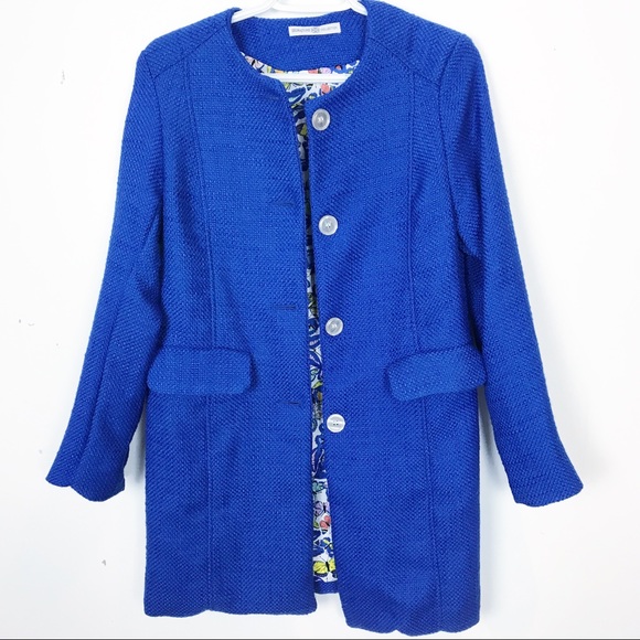 Gorgeous Vibrant Blue Spring Jacket - Picture 1 of 8